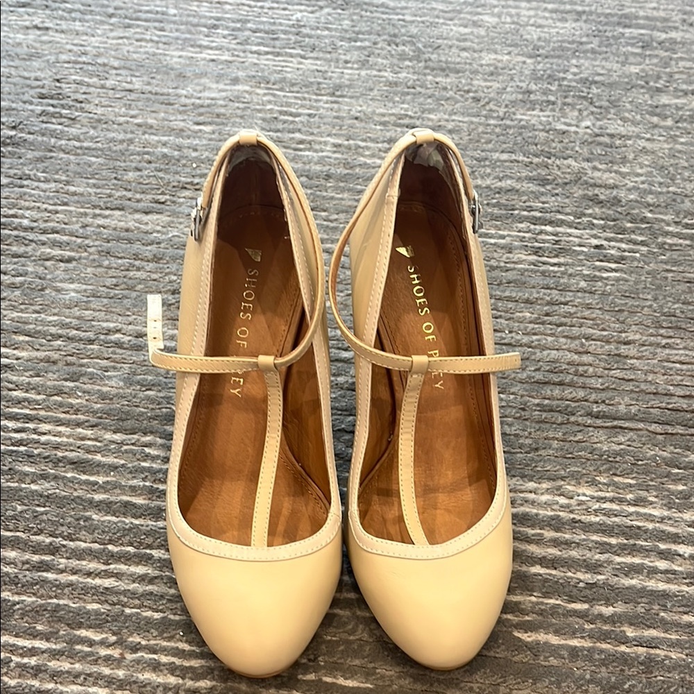 Shoes of Prey Cream Heels Elegant Design